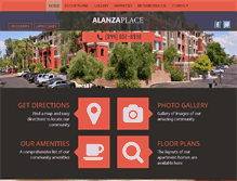 Tablet Screenshot of alanzaplace.com